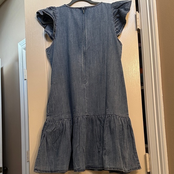 She + Sky Blue Denim Casual Dress - Picture 6 of 9